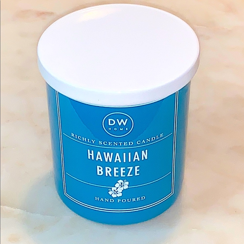 DW HOME CANDLE HAWAIIAN BREEZE 3.9oz MINI NEW 1 WICK RICHLY SCENTED